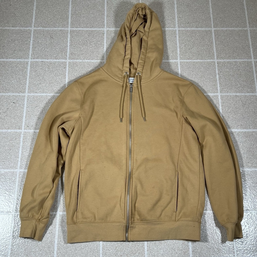 Primark Men's Tan Full Zip Hoodie Size Medium